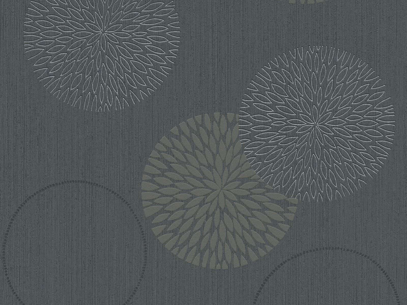 A.S. Creation Tapete Vlies Kreise 3D Anthrazit Grau AS Creation 93791-1