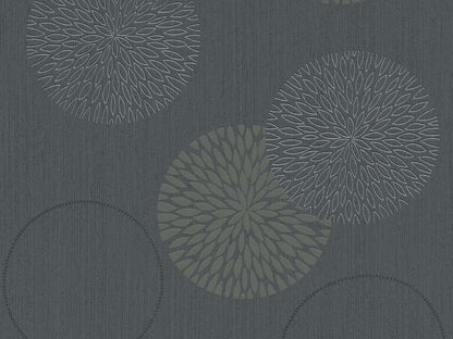 A.S. Creation Tapete Vlies Kreise 3D Anthrazit Grau AS Creation 93791-1