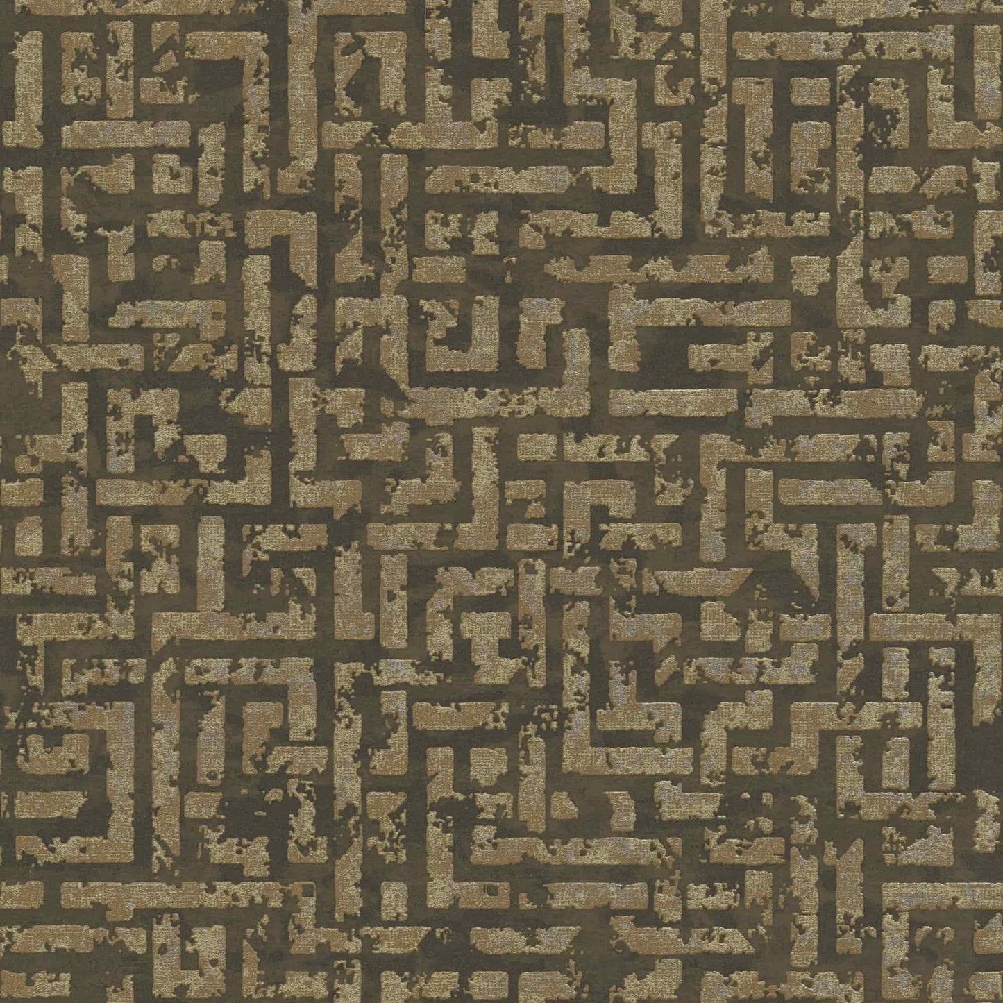 A.S. Creation Tapete Vlies Labyrinth Geometrie Braun Gold 38695-5