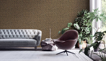 A.S. Creation Tapete Vlies Labyrinth Geometrie Braun Gold 38695-5