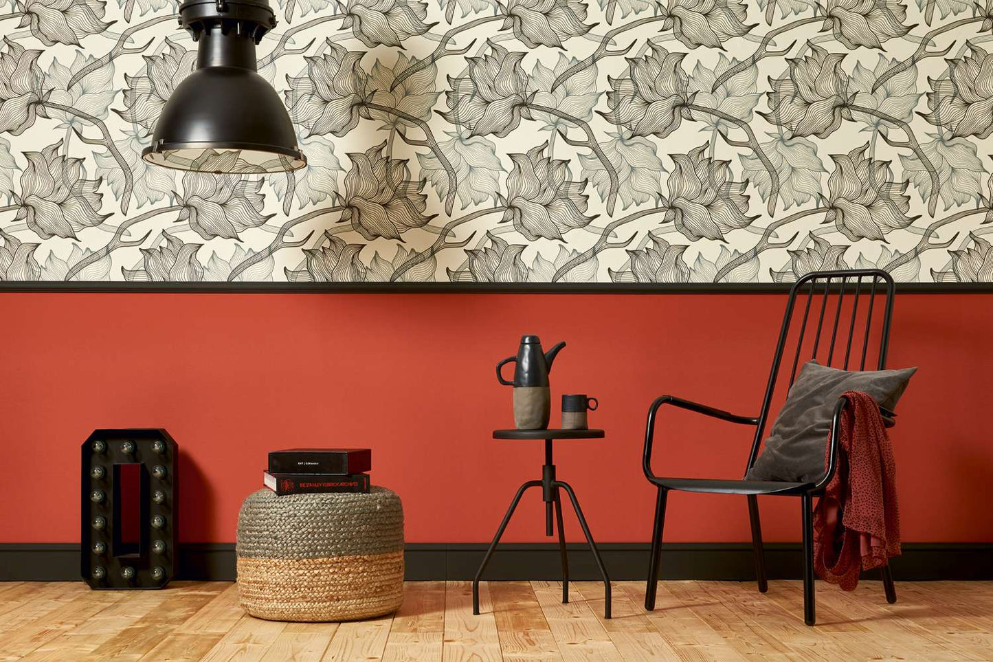  Tapete Vlies Lars Contzen Uni Rotorange 34216-9