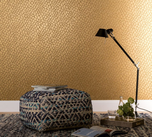  Tapete Vlies Marburg Fell Giraffe Gold Glanz 59115