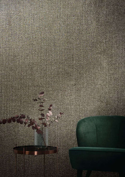  Tapete Vlies Meliert Textil Grau Gold Metallic 85738