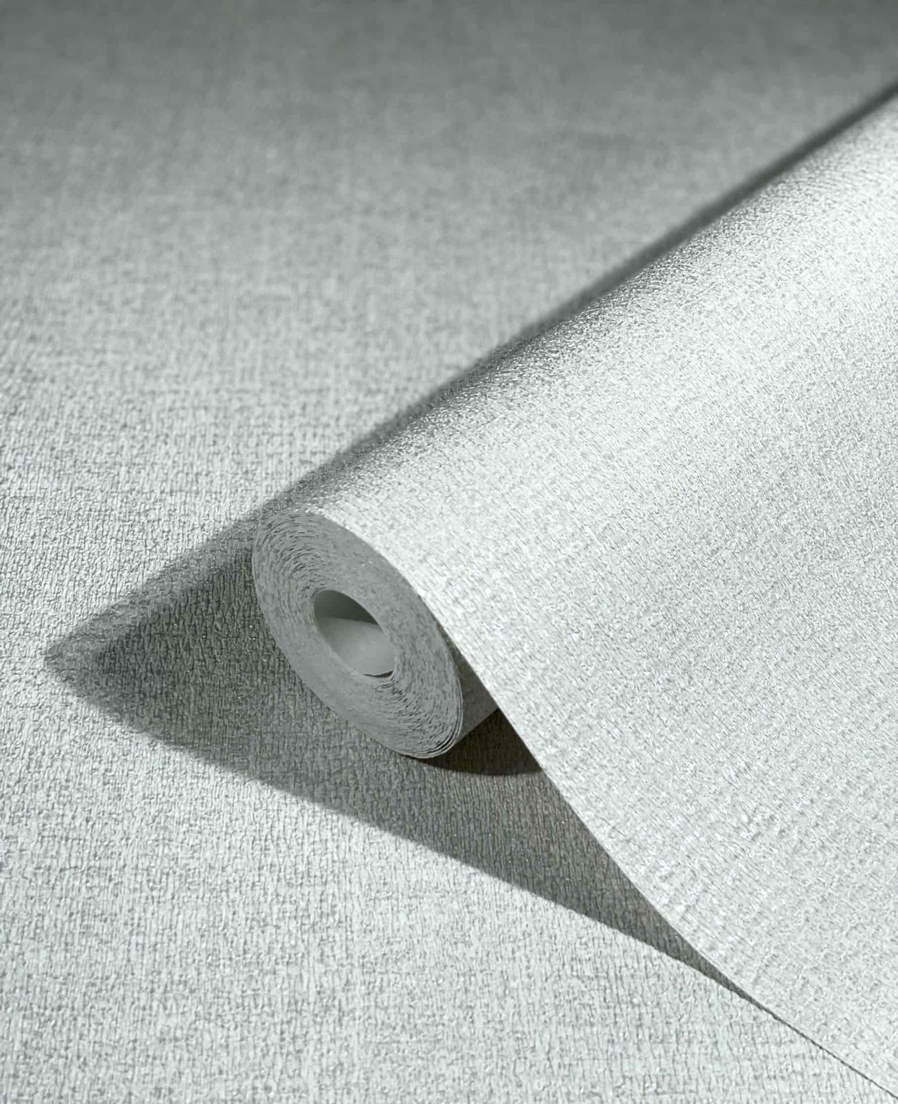  Tapete Vlies Meliert Textil Weiß-grau Metallic 85742