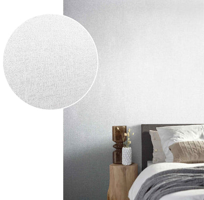  Tapete Vlies Meliert Textil Weiß-grau Metallic 85742