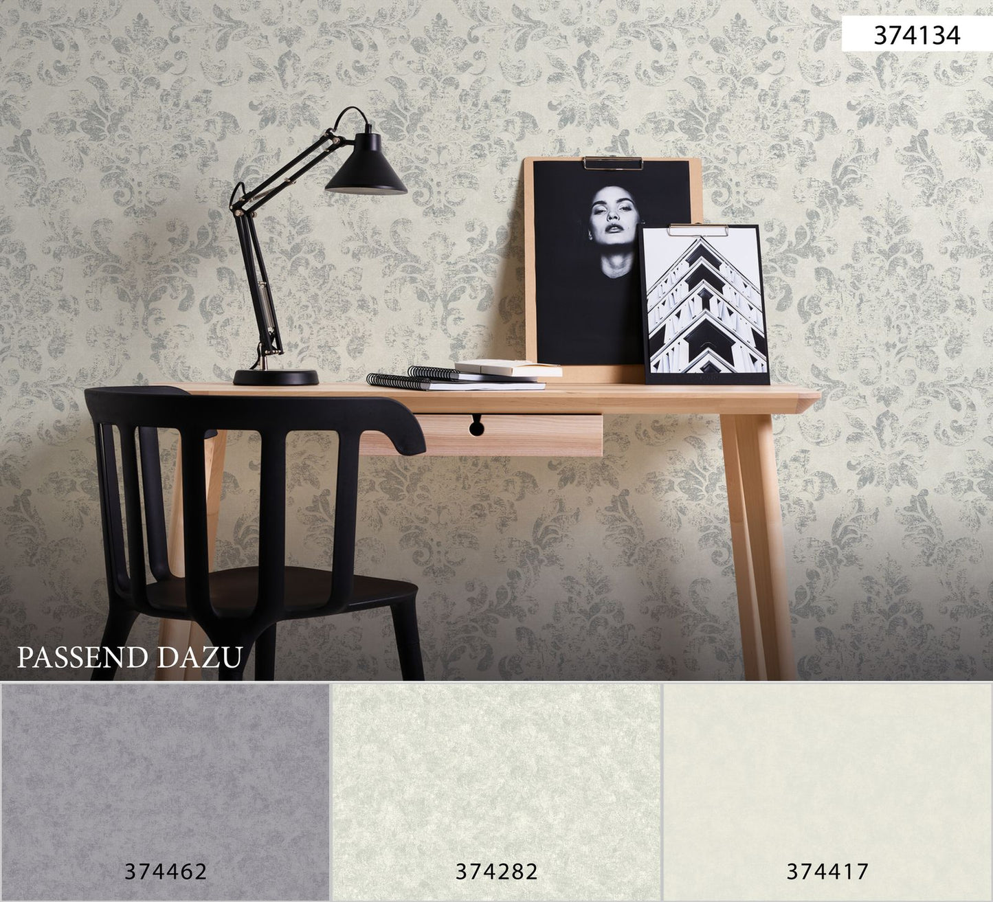  Tapete Vlies Neue Bude 3744-17 Einfarbig Creme-grau