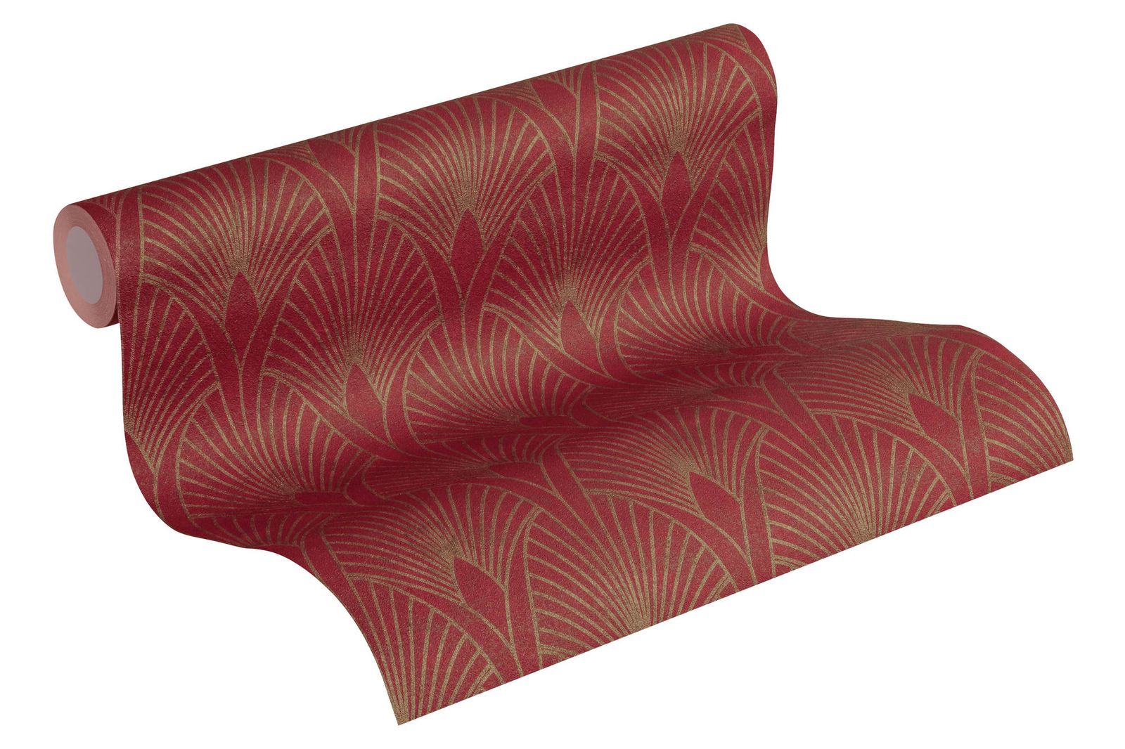  Tapete Vlies New Walls Retro Rot Gold Metallic 37427-4
