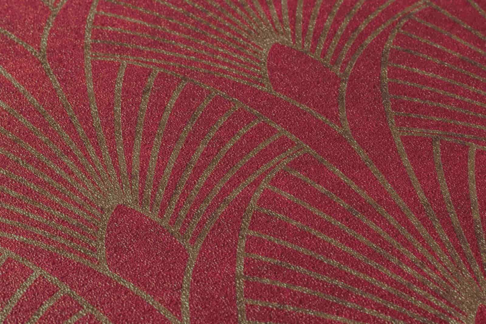 Tapete Vlies New Walls Retro Rot Gold Metallic 37427-4