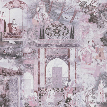 A.S. Creation Tapete Vlies Orient Muster Lila Grau 38174-4