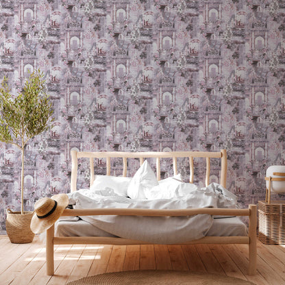 A.S. Creation Tapete Vlies Orient Muster Lila Grau 38174-4
