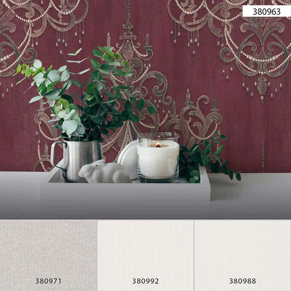  Tapete Vlies Ornamente Barock Rot Rosa Gold 38096-3