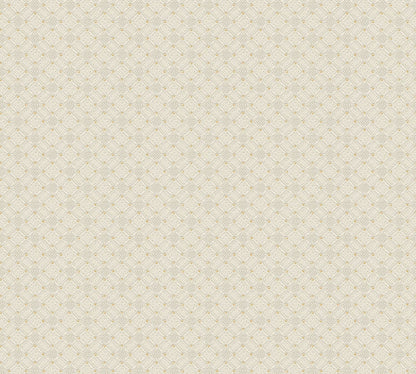 A.S. Creation Tapete Vlies Punkte Kreise Cremeweiß Gold 37468-3