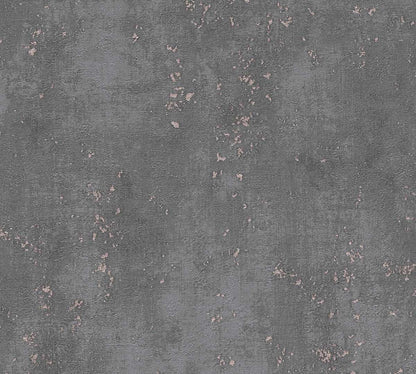  Tapete Vlies Putz-Optik Struktur Anthrazit Gold 38195-1