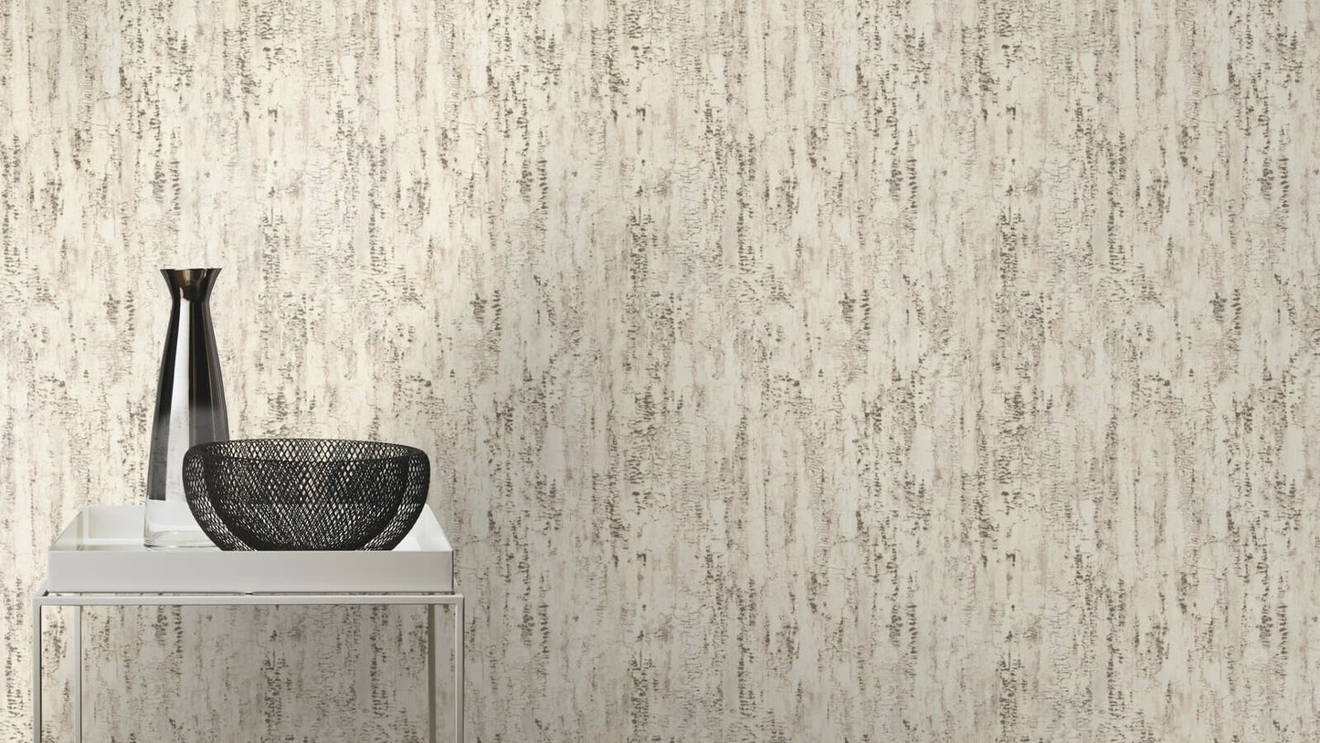  Tapete Vlies Rasch Birke Baumstamm Beige Grau 554052