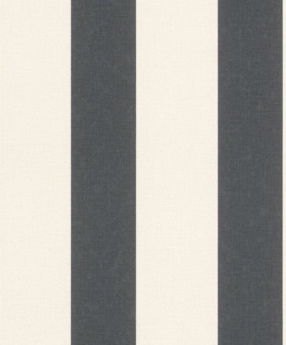  Tapete Vlies Rasch Blockstreifen Schwarz Weiss 485479