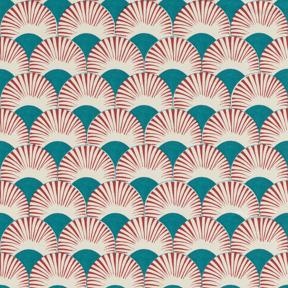  Tapete Vlies Rasch Fächer Japan Blau Rot 539349