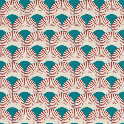  Tapete Vlies Rasch Fächer Japan Blau Rot 539349