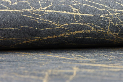  Tapete Vlies Rasch Marmor Schwarz Gold Metallic 428964