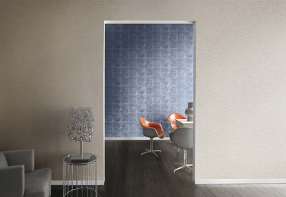  Tapete Vlies Rasch Stein-Optik Blau Metallic 806359