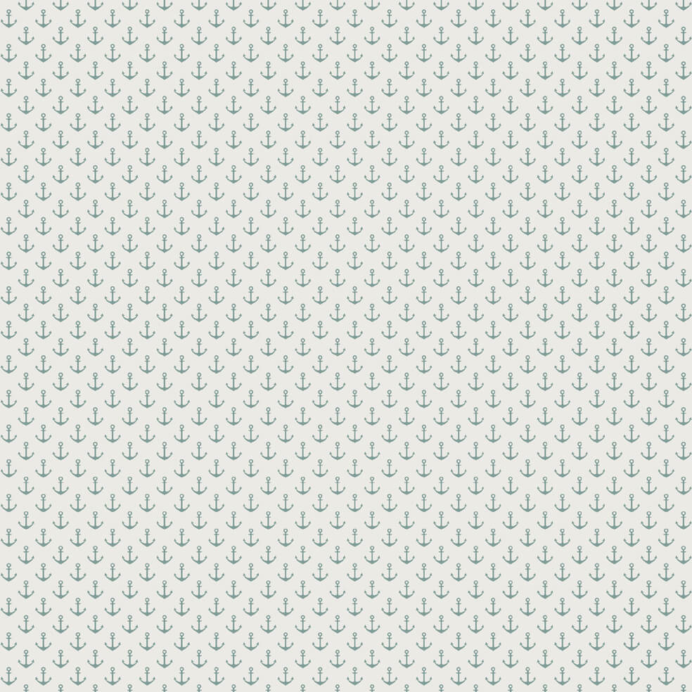  Tapete Vlies Rasch Textil Anker Weiß Türkis 021009