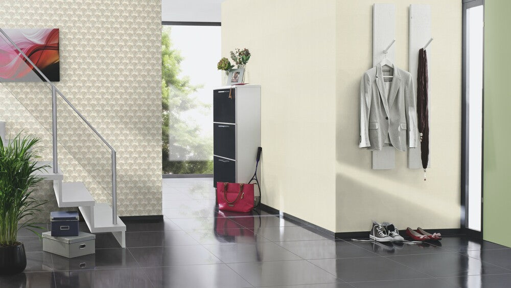 Tapete Vlies Rasch Uni Leinen Beige 531329