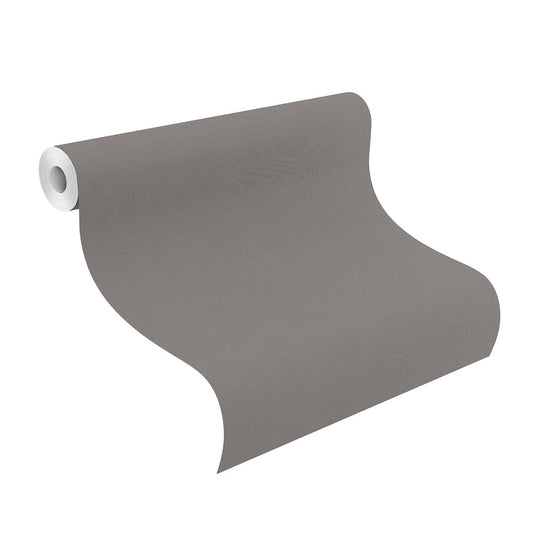  Tapete Vlies Rasch Uni Leinen Dunkelgrau 537932