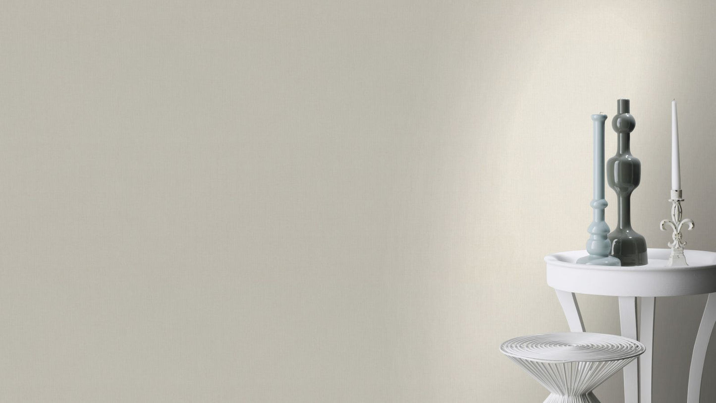  Tapete Vlies Rasch Uni Textil Creme-weiß 484519