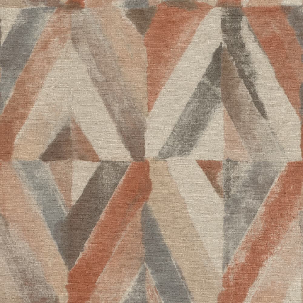  Tapete Vlies Raute Ethno Orange-rot Beige Rasch 704020