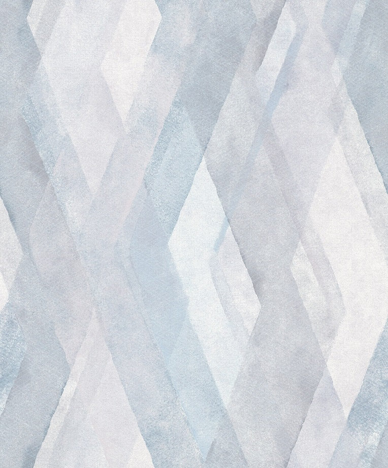  Tapete Vlies Rauten Grafik Blau Weiss Grau Shades 32448