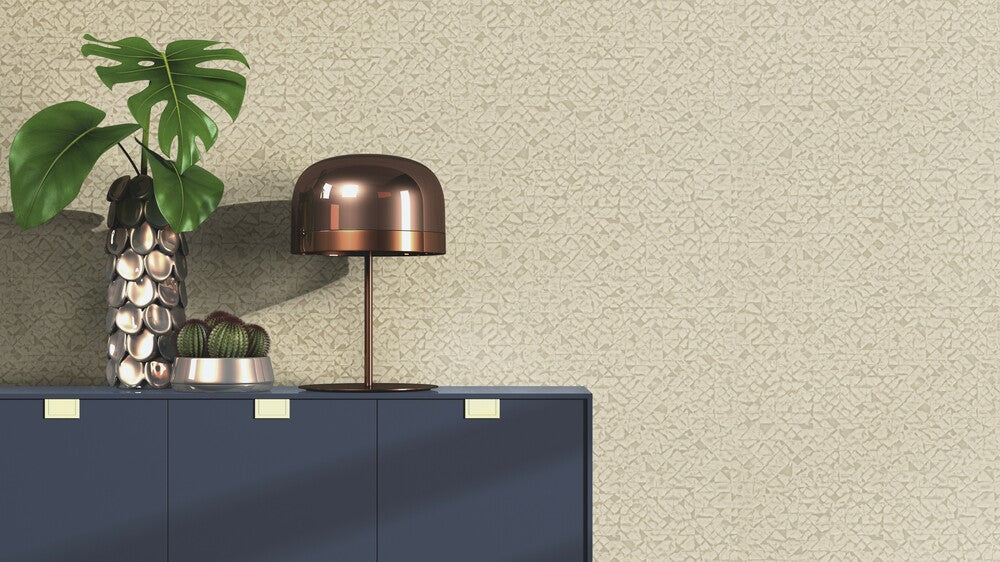  Tapete Vlies Rauten Grafisch Beige Braun Rasch 704341