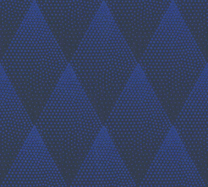  Tapete Vlies Rautenformen Blau Schwarz Glitzer 37419-1