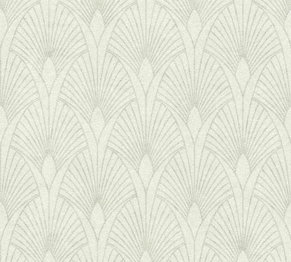  Tapete Vlies Retro Grauweiss Silber Metallic 37427-1