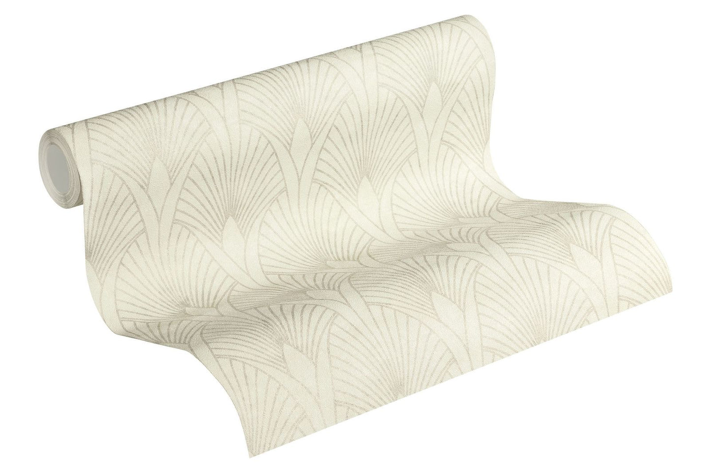  Tapete Vlies Retro Grauweiss Silber Metallic 37427-1