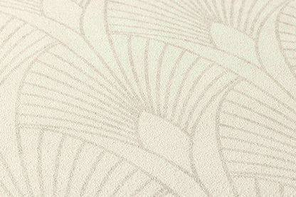 Tapete Vlies Retro Grauweiss Silber Metallic 37427-1