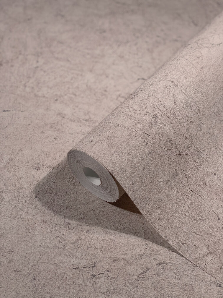  Tapete Vlies Risse Putz-Optik Altrosa Grau 32804