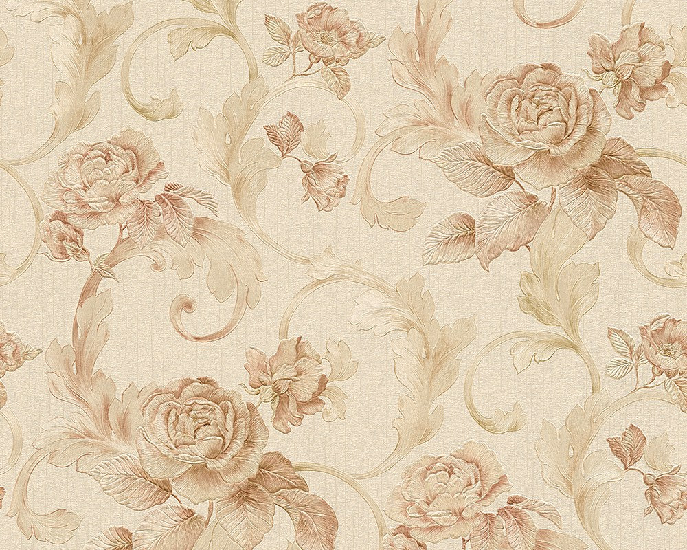  Tapete Vlies Architects Paper Rosen Beige Glanz 95983-3