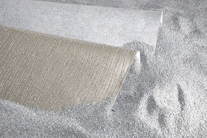  Tapete Vlies Sand-Körnung Einfarbig Weiß Glanz 32505
