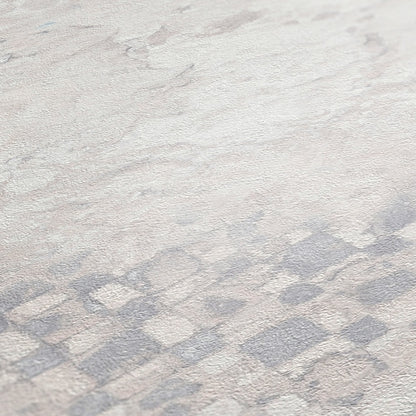  Tapete Vlies Spanische Fliesen Grau Creme Grün 37858-3