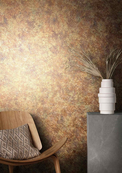  Tapete Vlies Stein Patina Gold Braun Metallic 85723