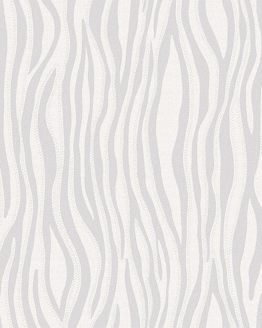  Vliestapete Streifen Zebra Grau Glanz Casual 30403
