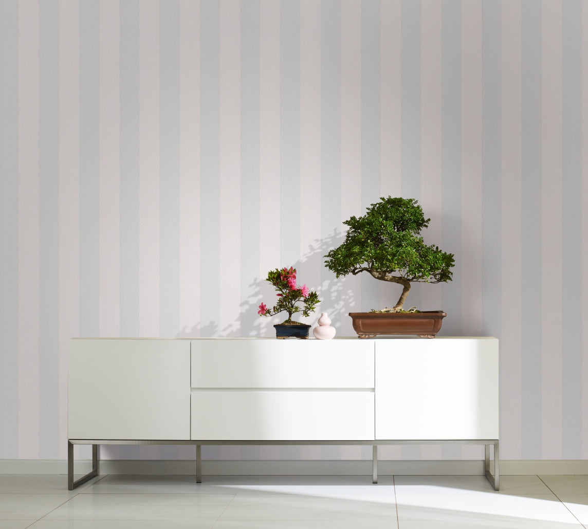  Tapete Vlies Streifen Blau Weiss Novamur 82261
