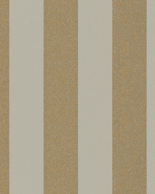  Tapete Vlies Streifen Braungrau Gold Metallic 31323