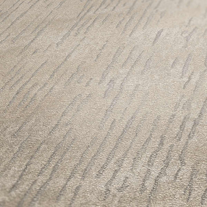  Tapete Vlies Striche Struktur Beige Silber Glitzer 38199-1