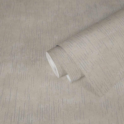  Tapete Vlies Striche Struktur Beige Silber Glitzer 38199-1