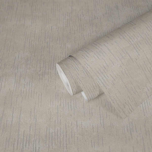  Tapete Vlies Striche Struktur Beige Silber Glitzer 38199-1