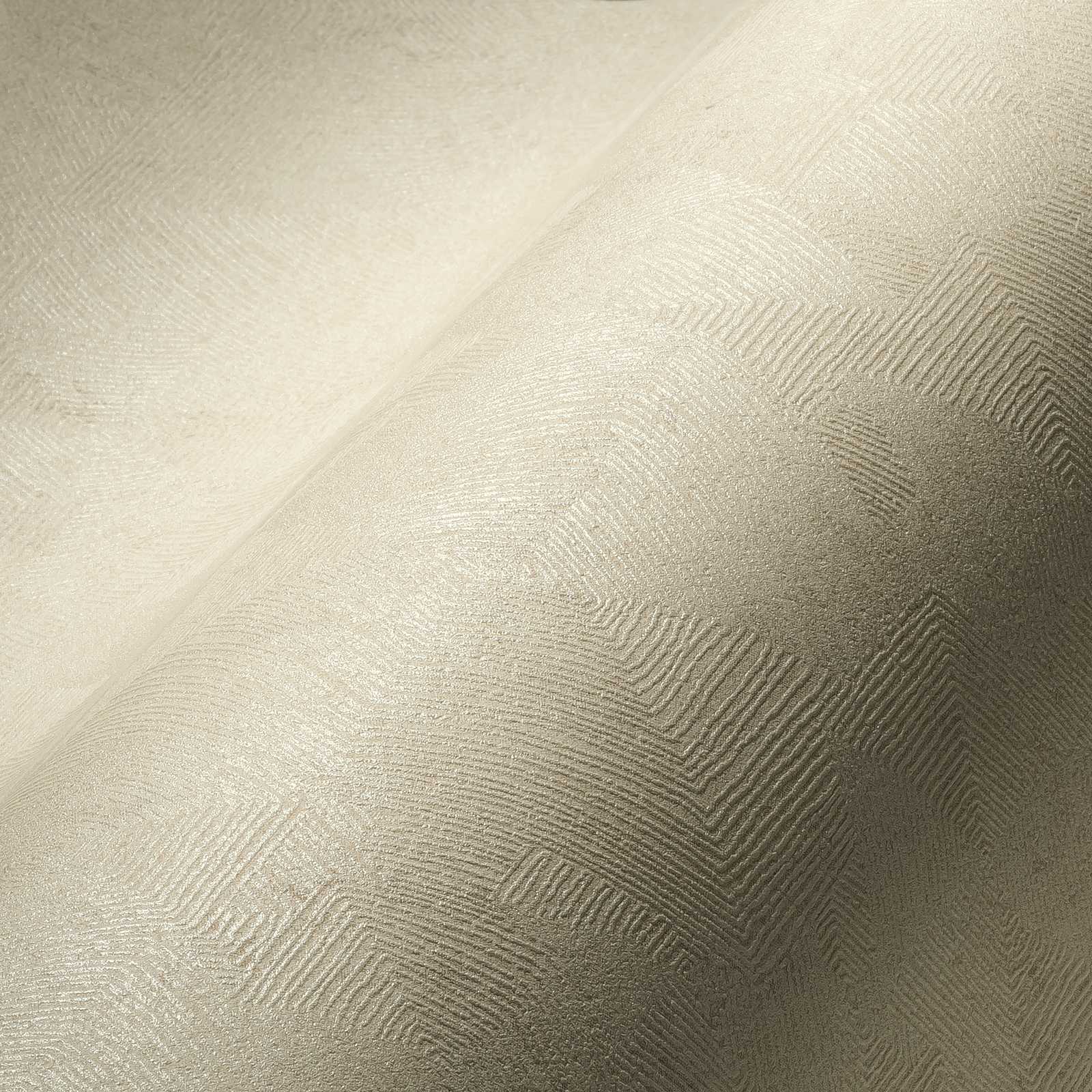A.S. Creation Tapete Vlies Struktur Geometrisch Creme-weiß 38698-1