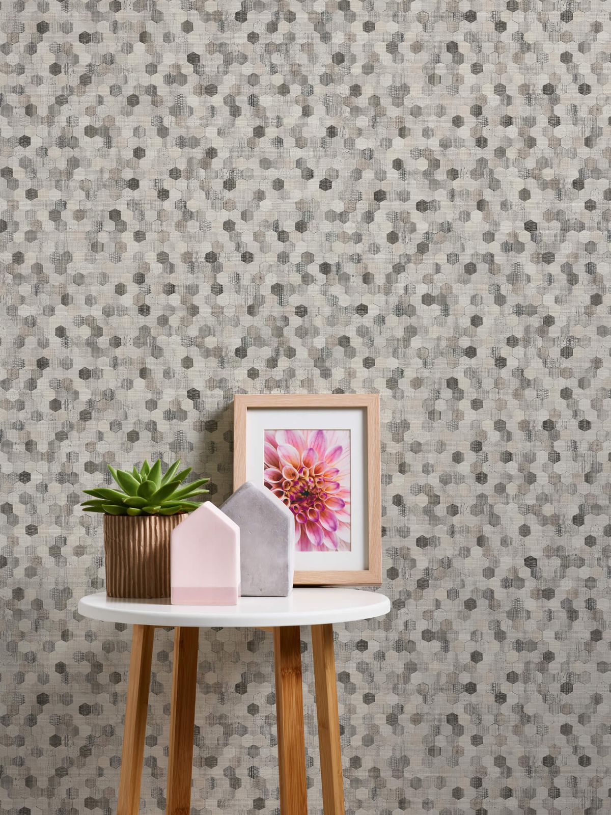 A.S. Creation Tapete Vlies Struktur Mosaik Grau Braun Grau 37463-3