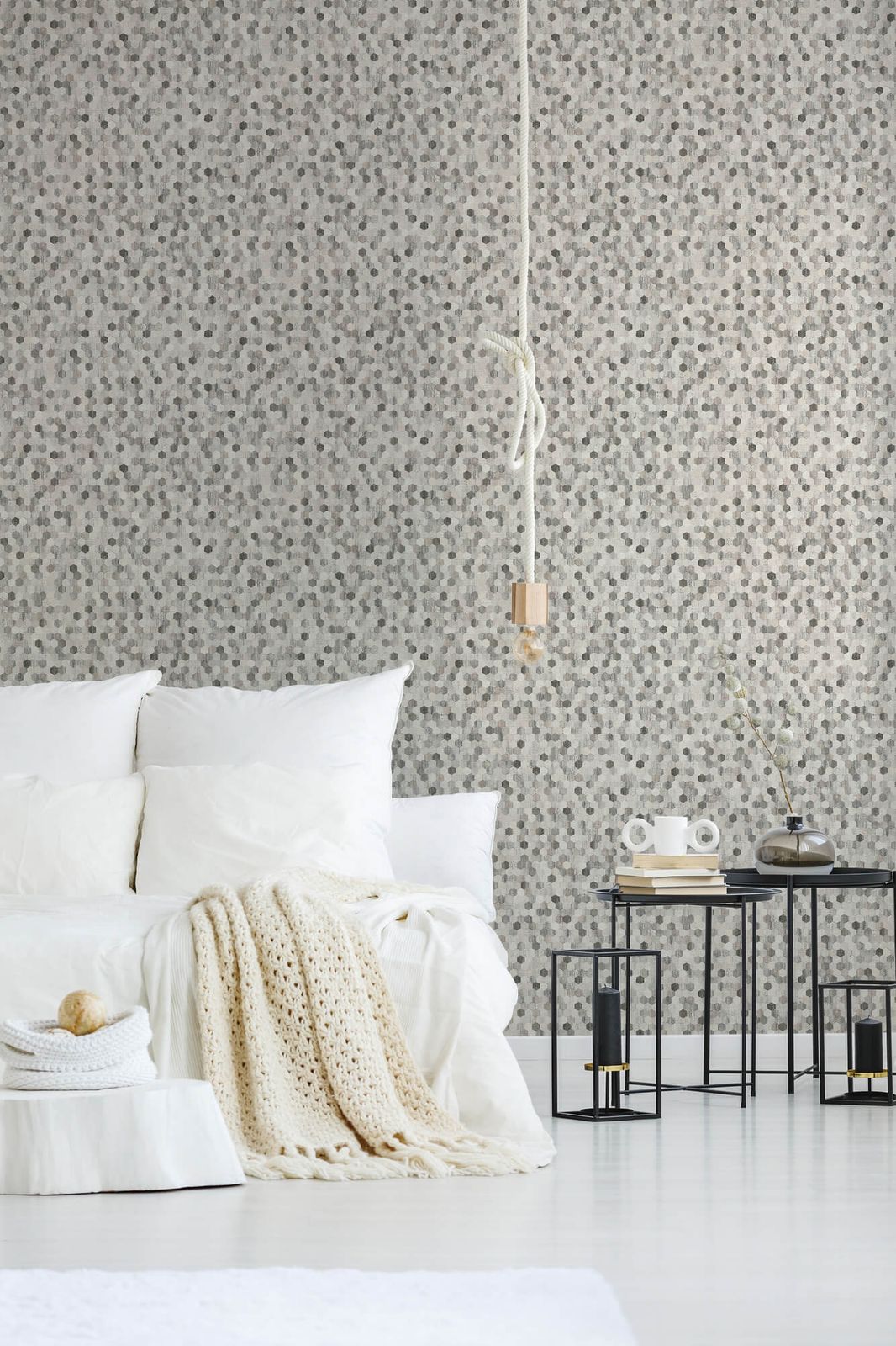 A.S. Creation Tapete Vlies Struktur Mosaik Grau Braun Grau 37463-3