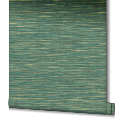  Tapete Vlies Struktur Textil Natur Grün Gold 33317