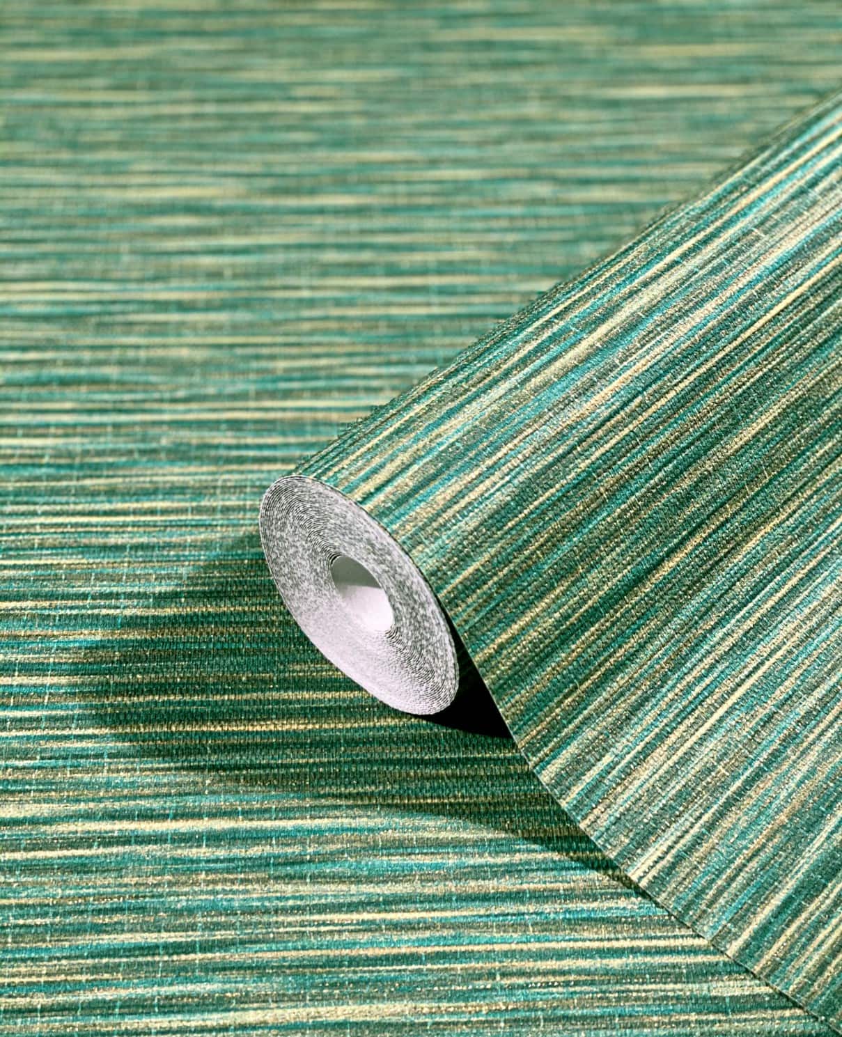  Tapete Vlies Struktur Textil Natur Grün Gold 33317